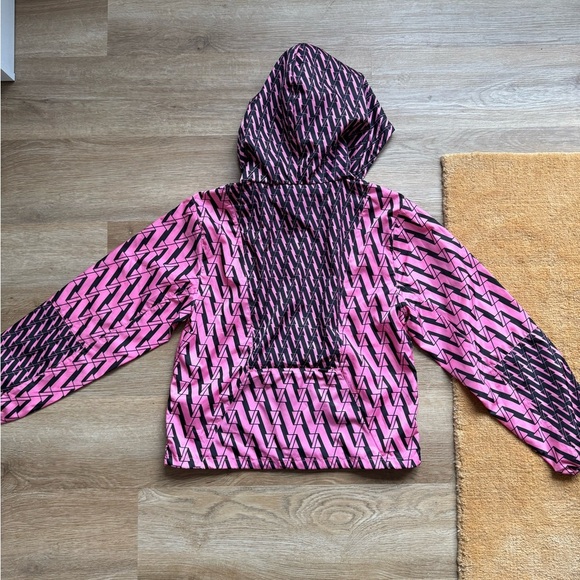 🖤💓ALL ACCESS Bandier Black & Pink Cropped Windbreaker Rain Jacket - Picture 5 of 5